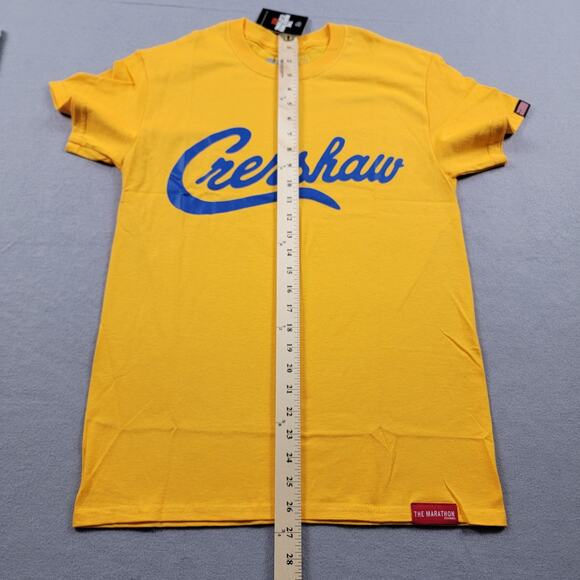 The Marathon Clothing Shirt Mens Small Yellow Crenshaw Graphic Tee Crewneck TMC - Picture 11 of 11